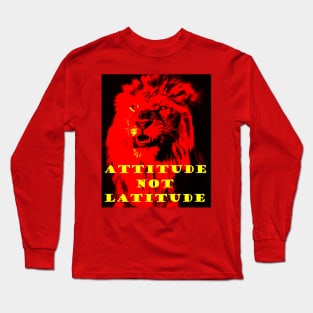 THE POSITITIVE ATTITUDE OF A LION Long Sleeve T-Shirt